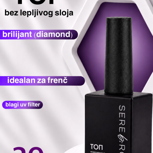 Top bez lepljivog sloja BRILIJANT za gel & gel lak 20ml